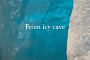 From icy cave